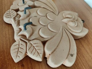 Appendi chiavi a forma di gufo in terracotta
