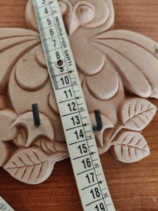 Appendi chiavi a forma di gufo in terracotta