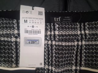Falda de cuadros Zara TRF