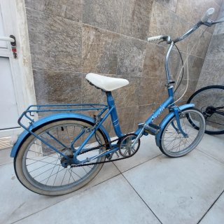 Bicicleta Plegable Azul Hercules