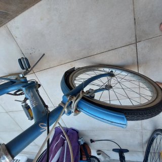 Bicicleta Plegable Azul Hercules