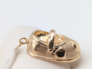 Colgante Oro 18k Zapato Bebé