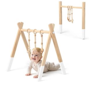 Gimnasio de madera para bebés Costway (3+ meses)