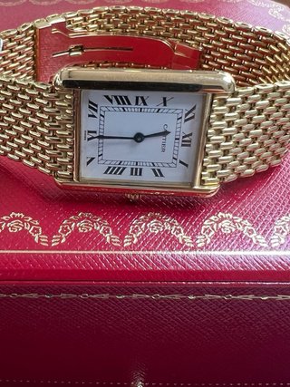 Cartier Tank Louis 18k Vintage Reloj Oro