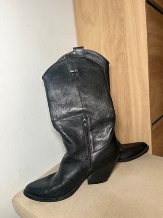 Botas Cowboy Negras Vintage