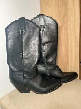 Botas Cowboy Negras Vintage