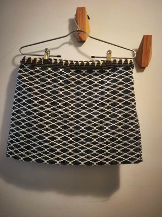 Falda Corta de Invierno Tonos Azules