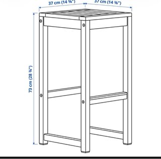 Conjunto Mesa y 2 Taburetes Exterior NÄMMARÖ