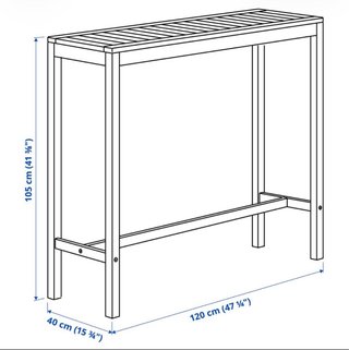 Conjunto Mesa y 2 Taburetes Exterior NÄMMARÖ