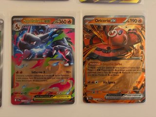 Pack 8 Cartas Pokémon Fuegos Fantasmales