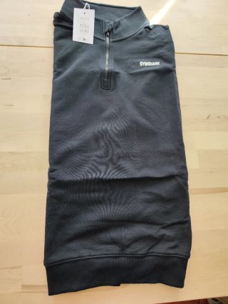 Sudadera Gymshark Restday 1/4 Zip Negra