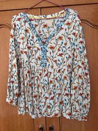 Blusa Boho Floral Talla XL