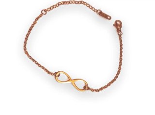 Pulsera de Acero Dorado Infinito
