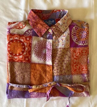 Camisa Estampada Isla Bonita Talla M algodon
