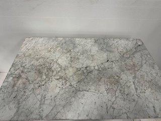 Mesa Bistró Mármol y Hierro Forjado