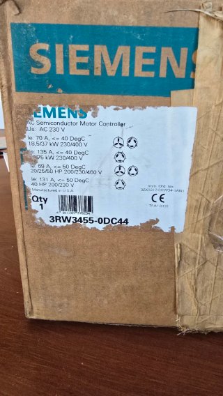 Arrancador Suave Siemens SIKOSTART 3RW34