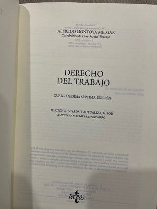 Derecho del Trabajo
