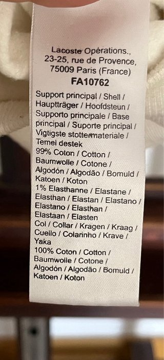 Sudadera Lacoste Beige