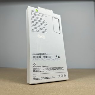 Funda iPhone 18 Pro Burdeos Transparente Magsafe
