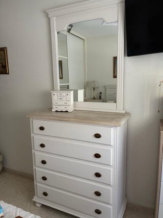 Dormitorio de Pino Macizo Blanco