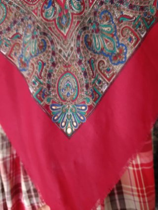 Mantón Tipo Merino Estampado
