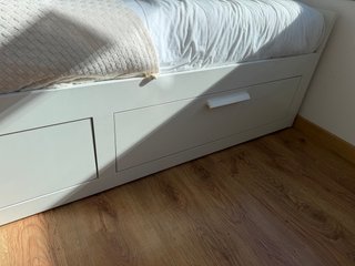 Cama IKEA Brimnes + 2 Colchones