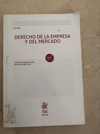 Derecho de la empresa y del mercado