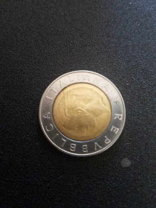 Moneda de 500 Liras Italianas