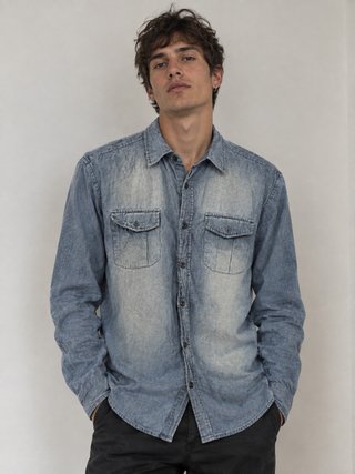 Camisa Vaquera Hombre Estilo Vintage