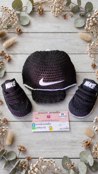 Conjunto Crochet Nike Bebé Personalizado