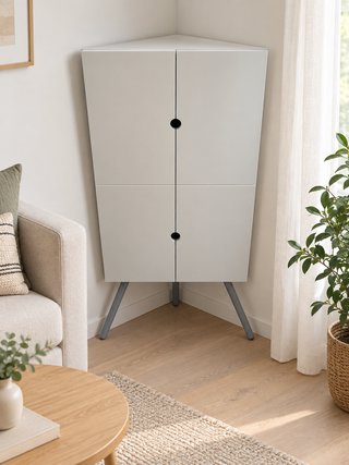 Mueble rinconero IKEA blanco 51x29x109 cm