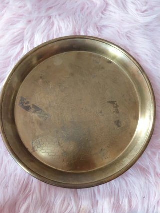 Juego de Té Árabe de Latón con Pedrería