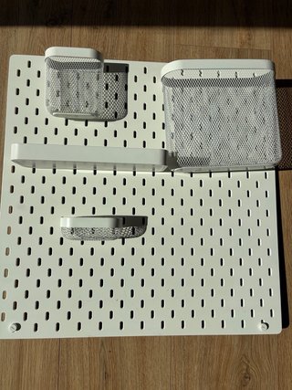 Tablero perforado SKÅDIS IKEA blanco