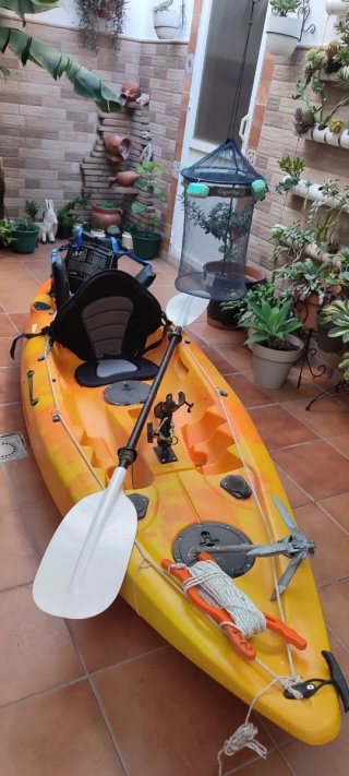 Kayak Valdeskayaks 2 plazas naranja con accesorios