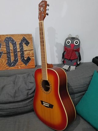 Guitarra Acústica Washburn WD7SACSM