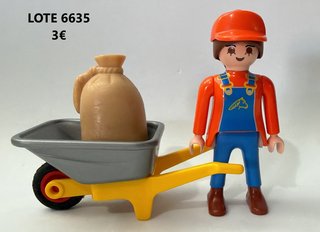Lote 6634 6635 6636 6637 6638 Playmobil Granjeros