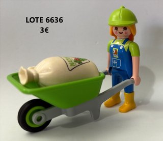 Lote 6634 6635 6636 6637 6638 Playmobil Granjeros