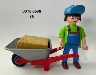 Lote 6634 6635 6636 6637 6638 Playmobil Granjeros