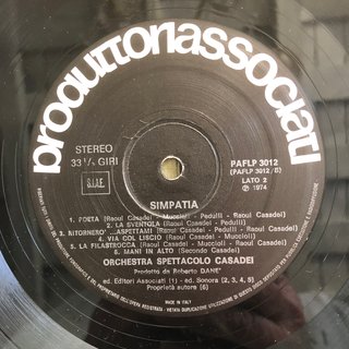 Orchestra Casadei Simpatia LP 12" 33 RPM