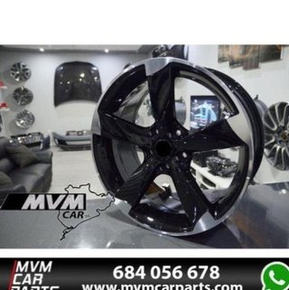 Kit 4 Llantas Audi Rotor Negra AU009