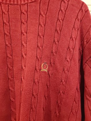 Jersey Tommy Hilfiger Vintage Rojo