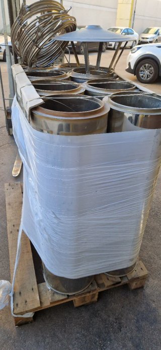 Tubos de chimenea de Inox