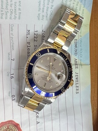 Rolex Submariner 16613 Sultan Full Set