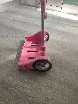 Carro para mochila escolar rosa
