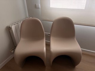6 Sillas Verner Panton Beige Mate 50€/ unidad