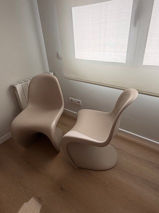 6 Sillas Verner Panton Beige Mate 50€/ unidad