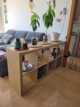 Estantería Kallax IKEA Roble Tinte Blanco
