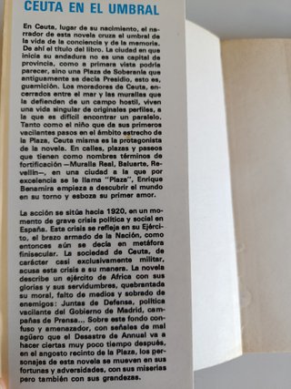 CEUTA EN EL UMBRAL. SALVADOR GARCÍA DE PRUNEDA