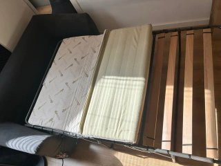 Sofá Cama Plegable Negro Meral