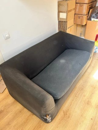 Sofá Cama Plegable Negro Meral